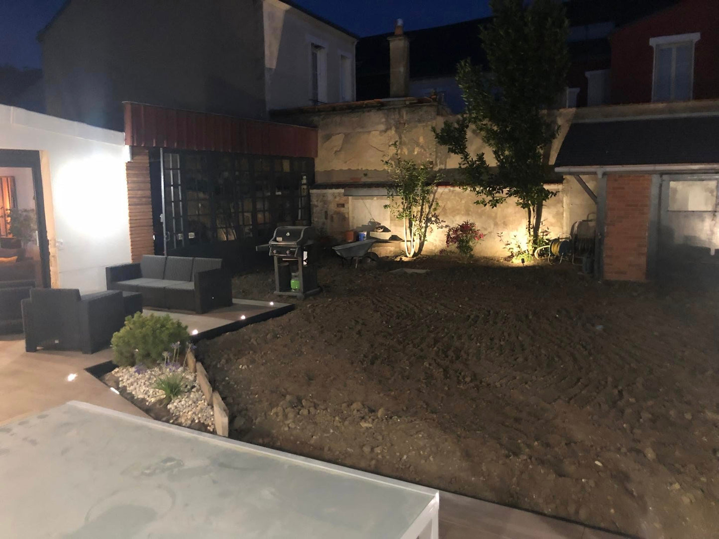 Terrasse en grès cérame 30x120x2cm