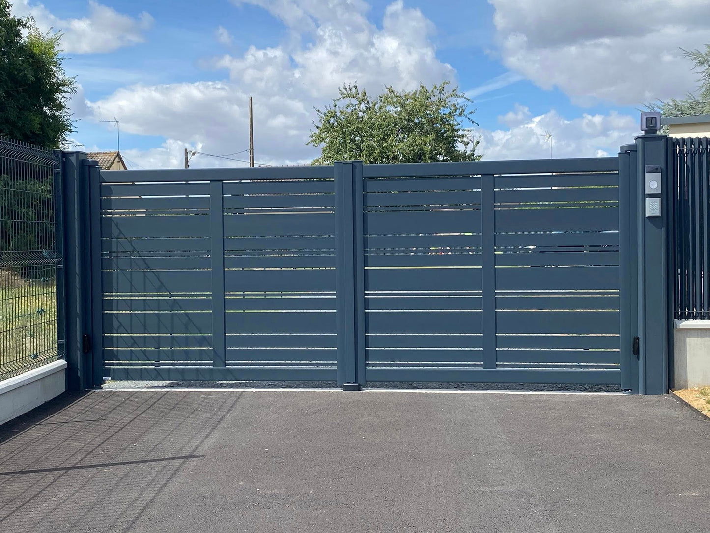 Clôture rigide | Portail battant | Enrobé