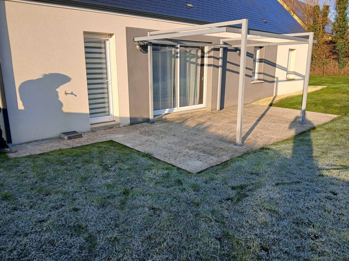 Terrasse en grès cérame 60x60x2cm