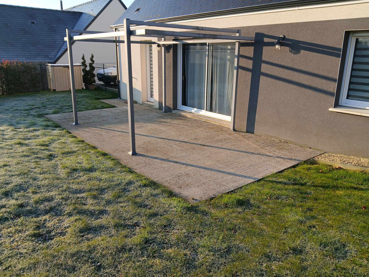 Terrasse en grès cérame 60x60x2cm