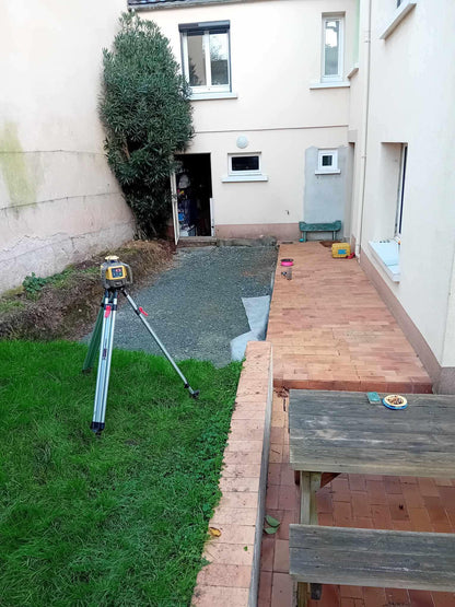 Terrasse en grès cérame 40x120x2cm