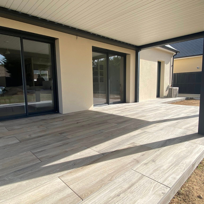  Pergola bioclimatique | Terrasse en grès cérame